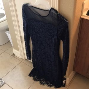 Navy Lace Dress